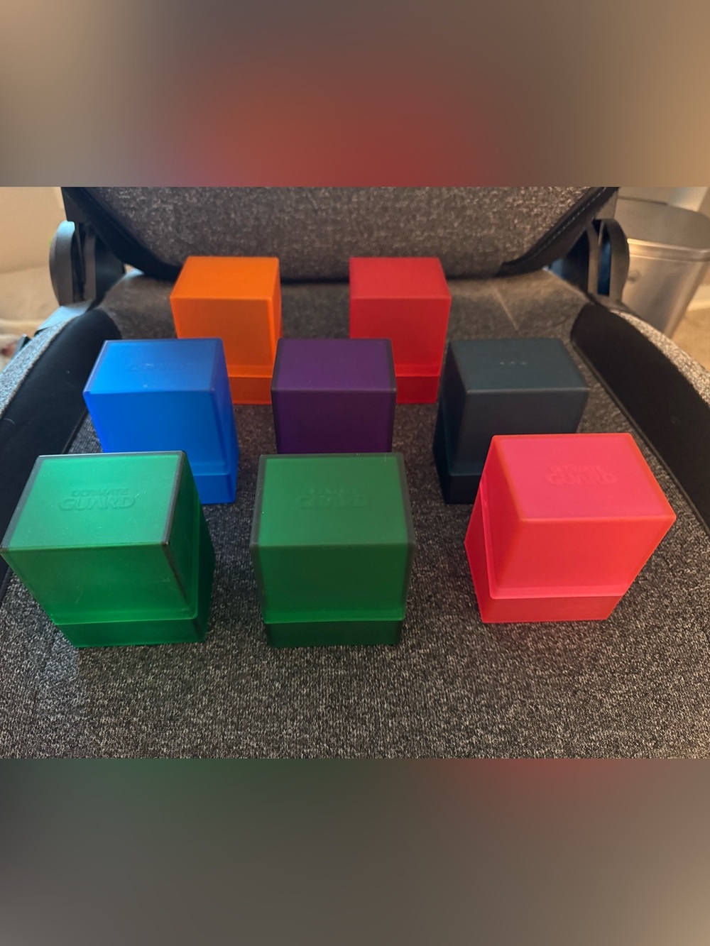 Set of 8 Colorful deck Storage Cube Set - Assorted Colors